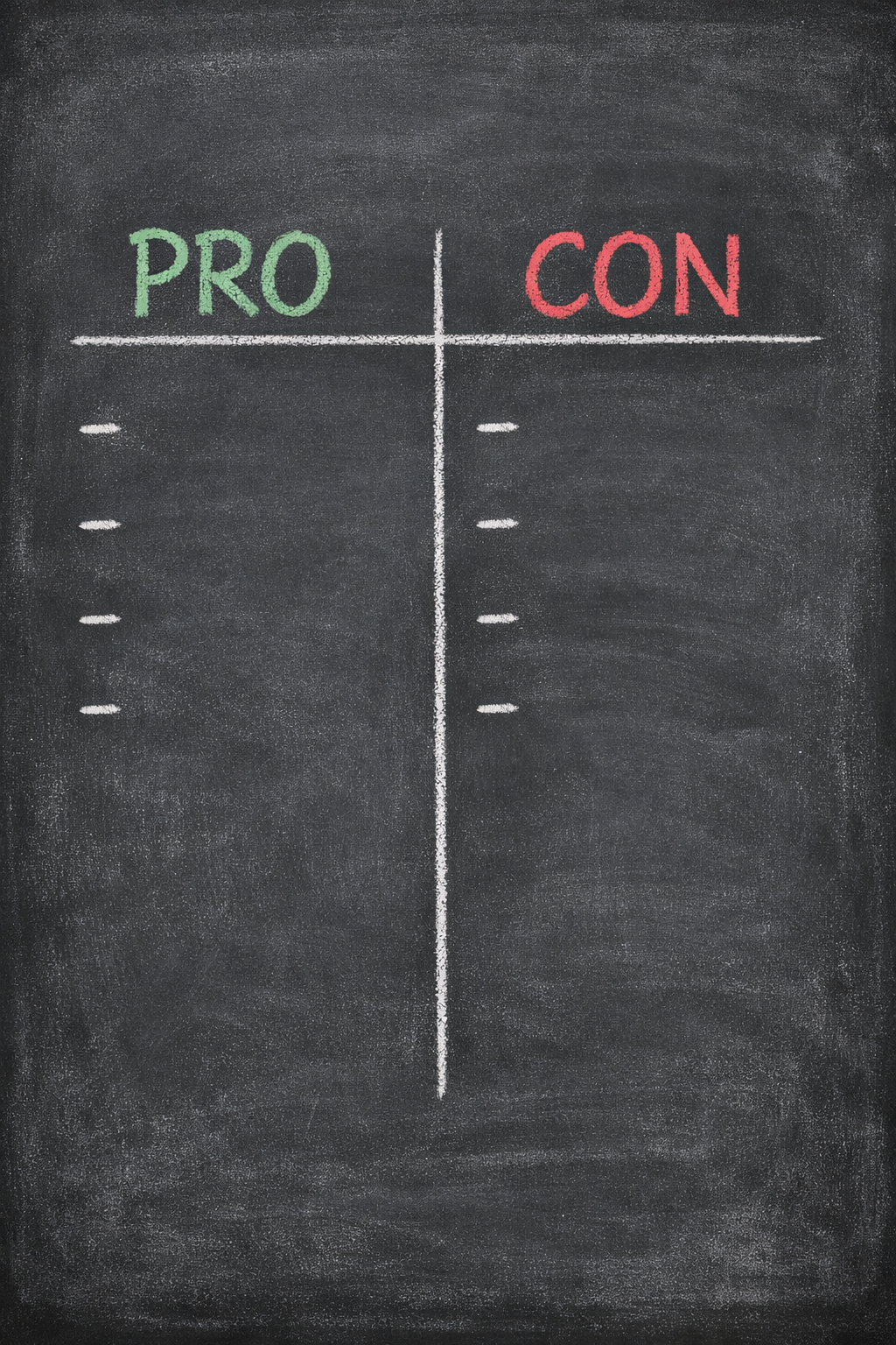 Pro Con Grids